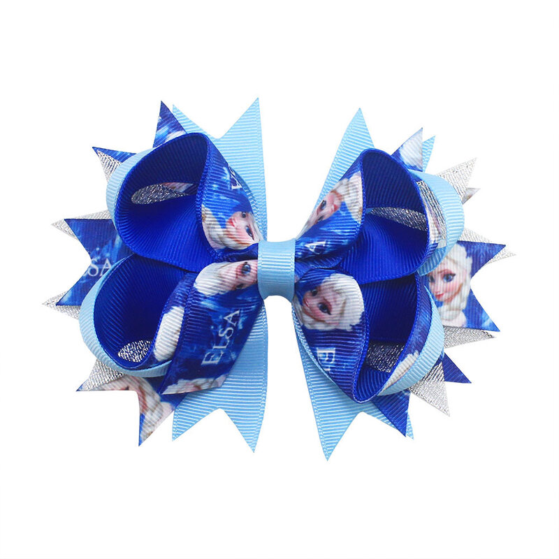 Nowe mody księżniczka Aisha Boutique kokardy do włosów śliczne wielowarstwowe klipsy do włosów dla dziewczynek