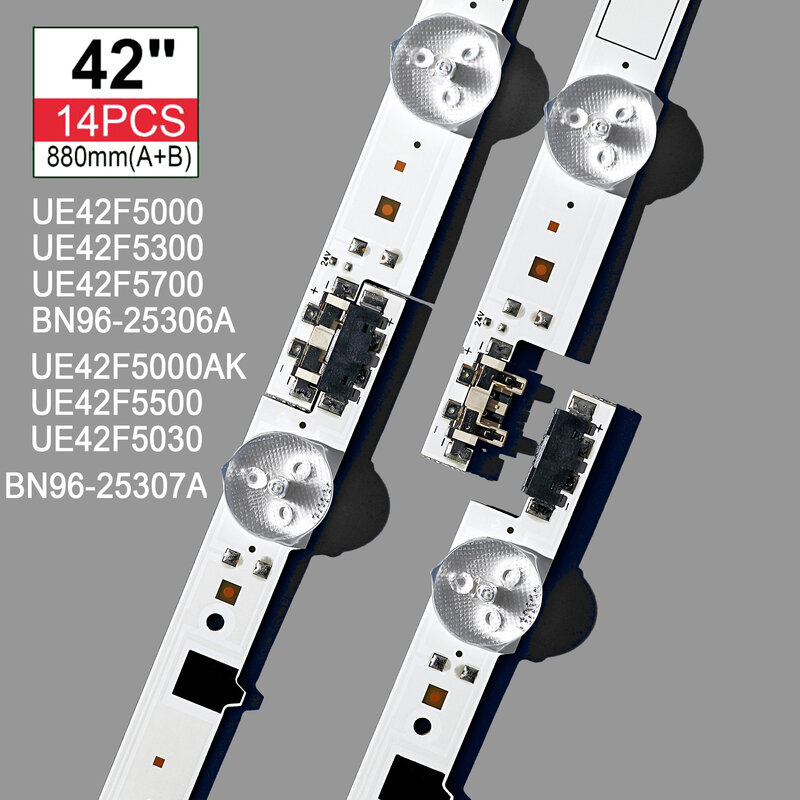 Retroiluminação LED tira 42 polegada 15 LEDs Para UE42F5000 UE42F5000AK UE42F5300 UE42F5500 UE42F5700 UE42F5030 BN96-25306A BN96-25307A