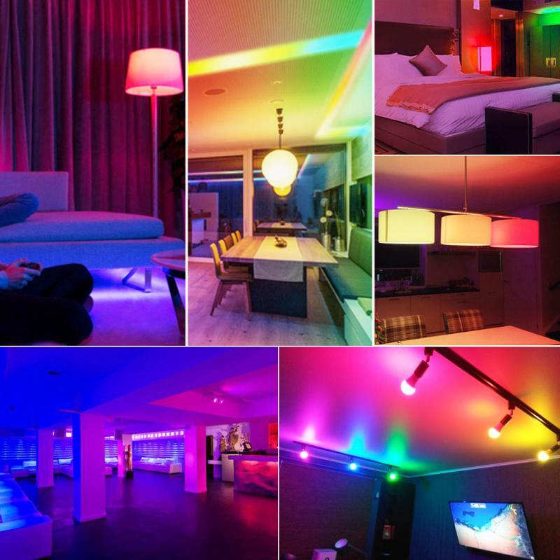 Corui-LED電球キャンドル,e14/e122/b22,屋内ネオンサイン,RGB電球,調光可能な家庭用ランプ