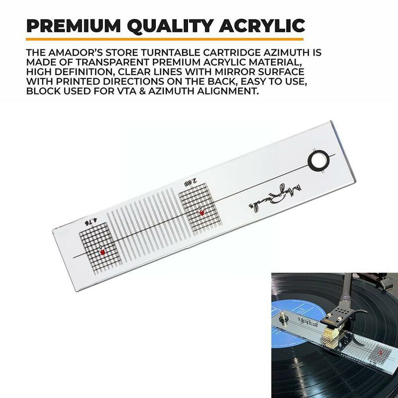 Mirror Acrylic Practical Alignment Protractor Adjustment Azimuth Mirror Turntable Vinyl Phonograph Angle Accessories Too N6q3