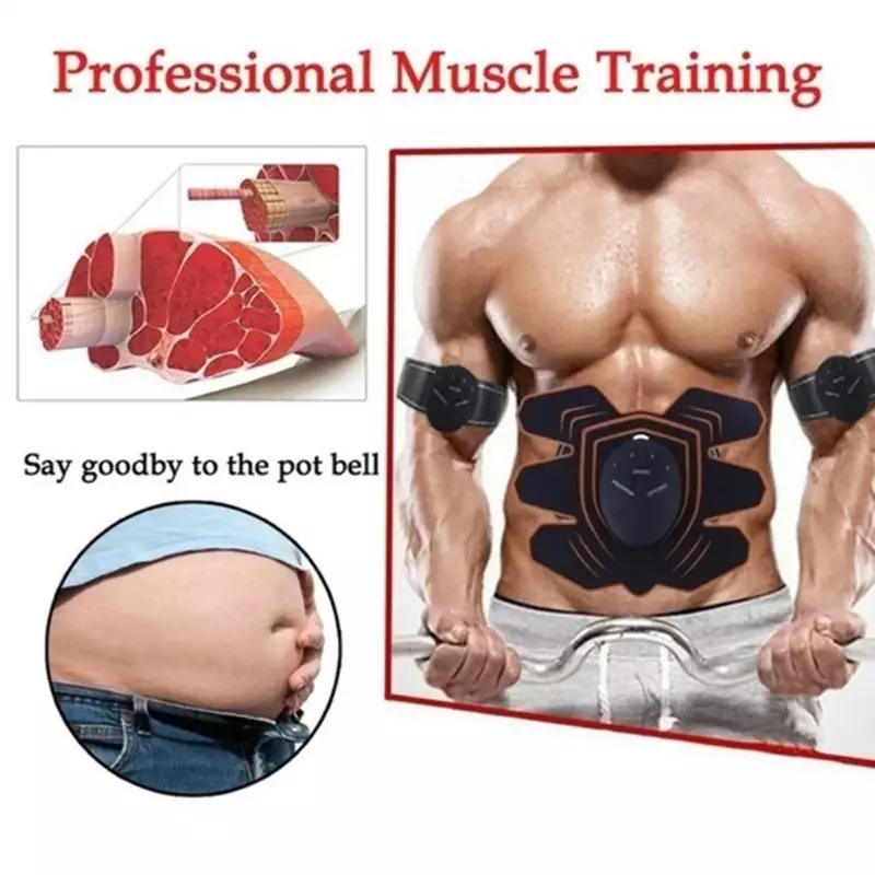 Equipamento do exercício do shaper da correia do toner abdominal abs estimulador muscular superior abs peso define fácil de usar cinto de treinamento do músculo