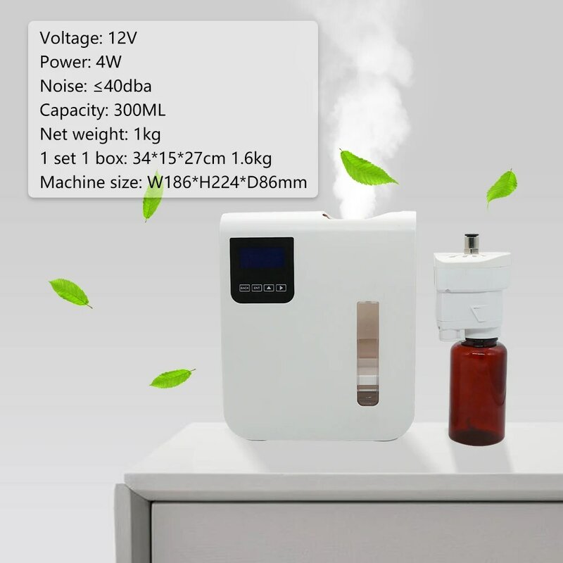 Difusor automático de aceites esenciales, máquina de fragancia para Hotel y Club, 300ML