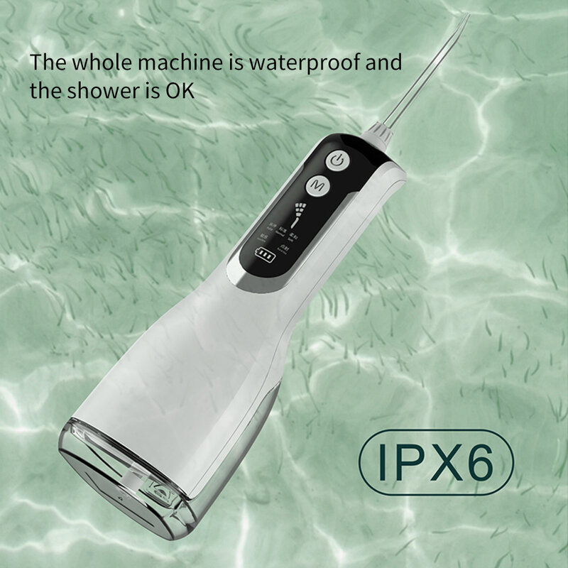 Xiaomi Intelligent ฟัน Oral Irrigator Punch USB ชาร์จน้ำ Flosser ทันตกรรมแบบพกพา Jet 200ML ถังน้ำกันน้ำ