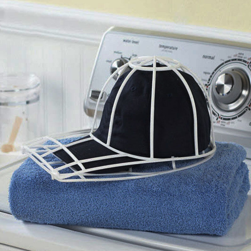 Protector de limpieza de gorra de bola, marco de lavado, jaula, gorra de béisbol, marco de lavado, bolsa de lavandería, suministros de lavandería