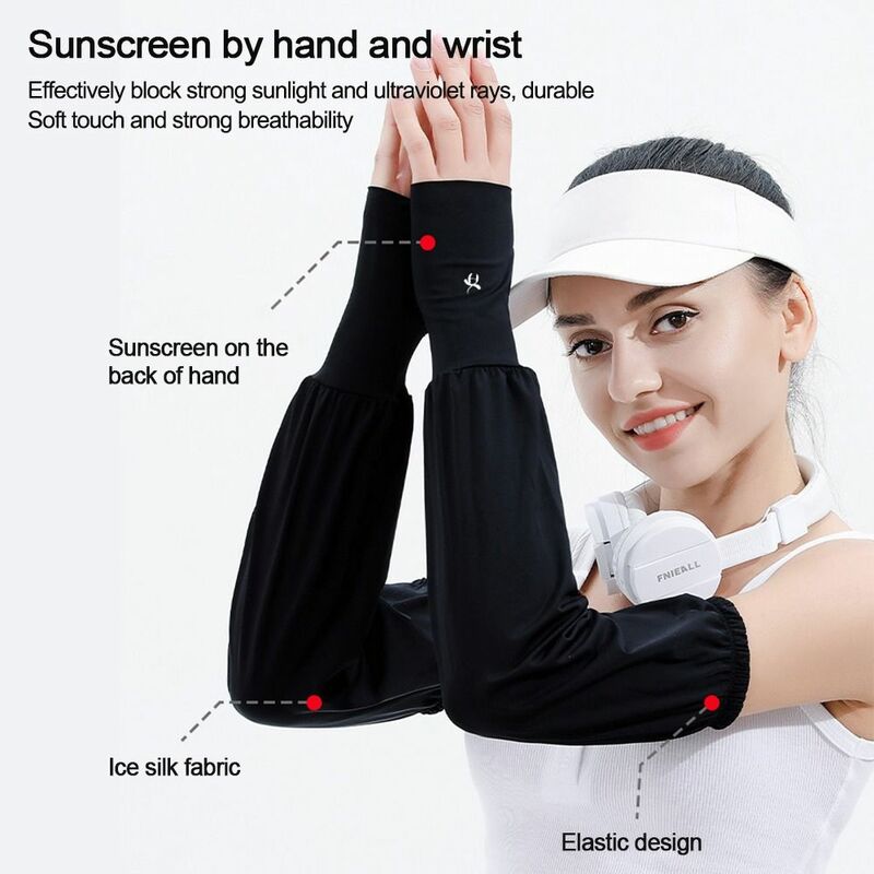 Sportswear verão resfriamento basquete braço mangas proteção solar esporte ao ar livre braço capa