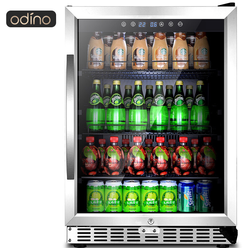 Odino большой емкости, светодиодный дисплей, мини-холодильник для вина и напитков, охладитель для дома
