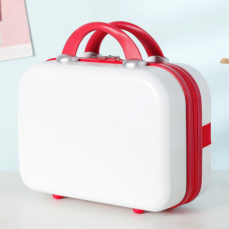 2023 New 12-Inch Small Fresh Cute Girl Makeup Storage Mini Suitcase