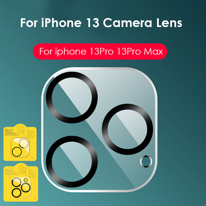 เลนส์กล้องใหม่สำหรับ IPhone 13 Pro Max 13 Mini กล้องป้องกันหน้าจอ