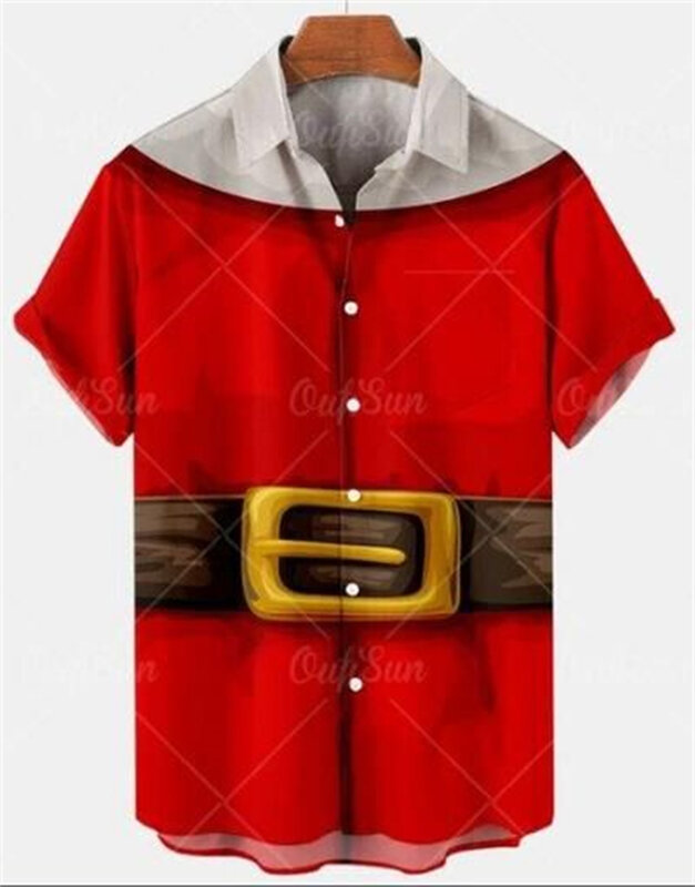 Новинка 2023, модная Повседневная рубашка с коротким рукавом и цифровым принтом, с коротким рукавом, в стиле хип-хоп