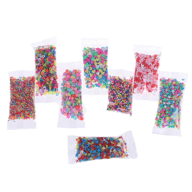 DIY Slime Supplies Simulation Candy Cake Dessert Toys Slime Mud Clay Accessories 10g Fake Sprinkles Decoration For Slime Filler