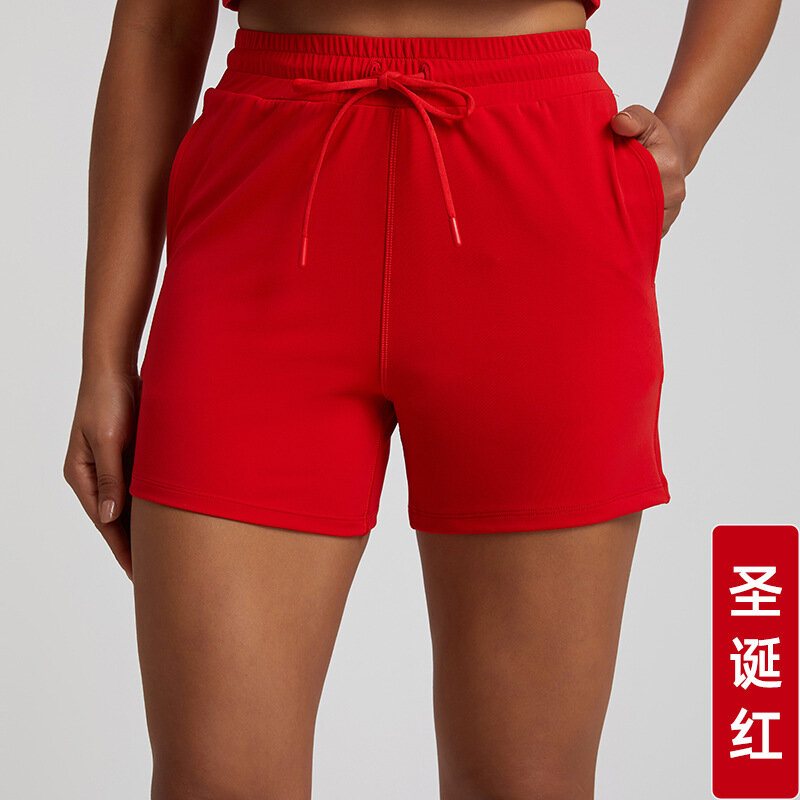 Luluwomen-pantalones cortos de secado rápido, absorción de humedad y absorción del sudor, antideslumbrantes para deportes, correr, Fitness y Yoga, Verano