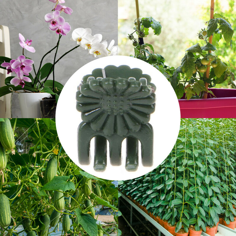 50-Pcs Plant Wall Fixture Clips Invisible Flower Climbing Clips Orchid Vine Support Clips Supporting Stems Vines Grow Upright