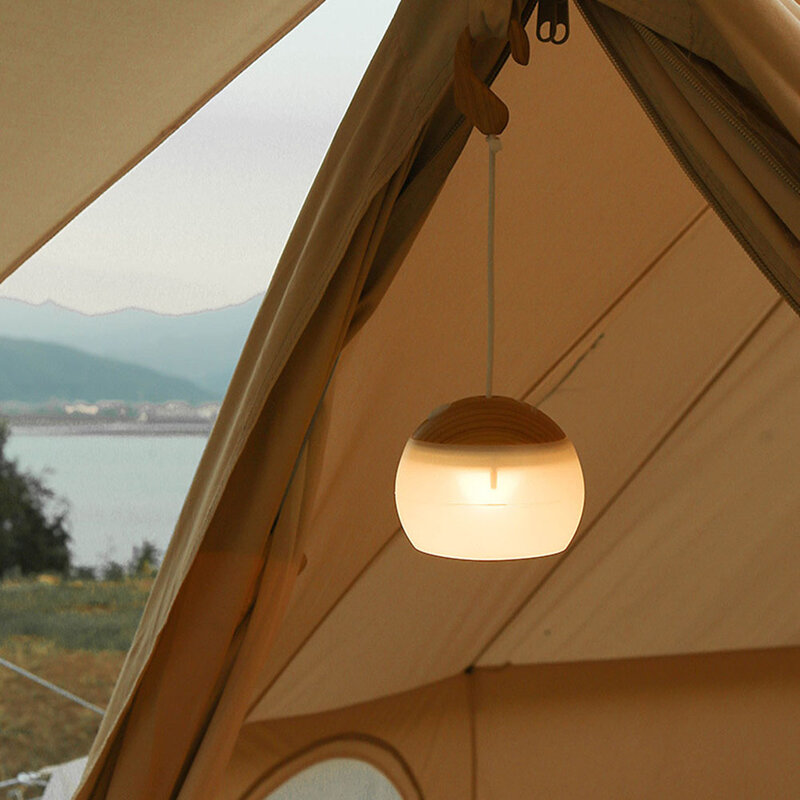 LED โคมไฟแขวนเต็นท์กลางแจ้งสวนฉุกเฉิน Camping Night Light Mini Camping แบบพกพาไฟ
