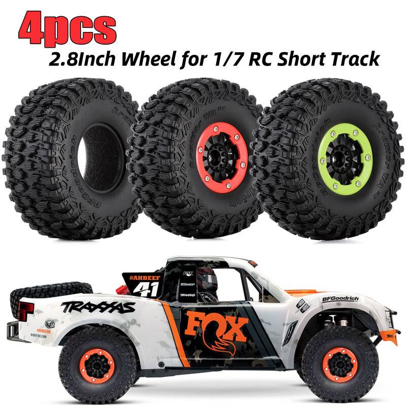 Rc Car Wheels pneumatici 2.8 pollici 17mm esagonale per 1/7 UDR Traxxas Desert Short Course Truck Off-road Buggy Toys per ragazzi Wltoys