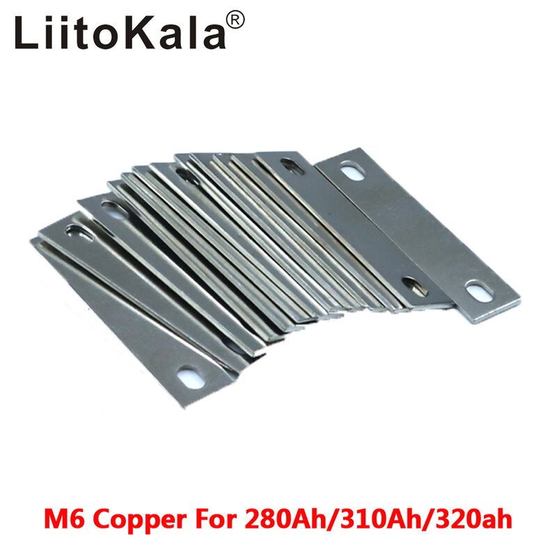 A barra de cobre lisa laminada flexível da bateria do lítio 280ah 310ah 320ah lifepo4 interconecta a barra de cobre de 4 pces para conectores