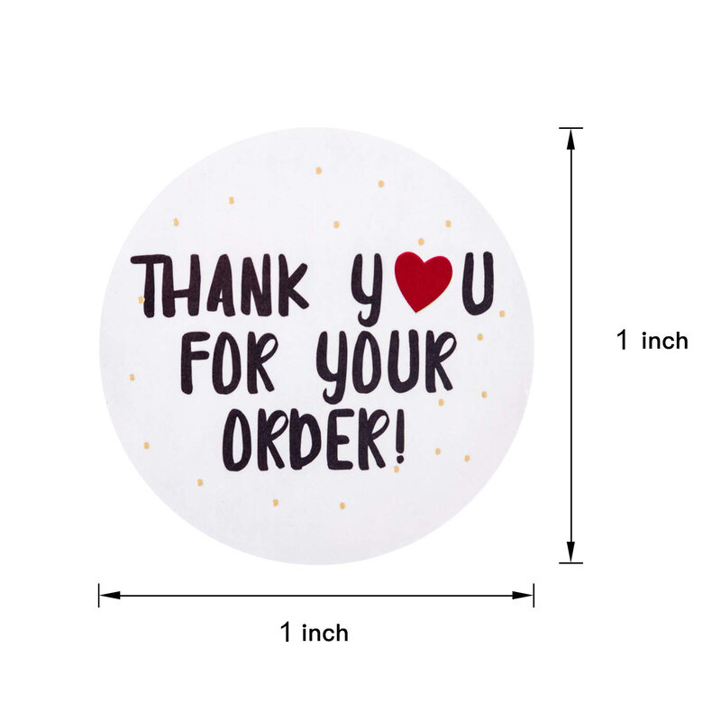 50-500PCS Round Stickers "THANK YOU "seal Labels Labels Stickers Scrapbooking For Package Stationery Sticker For Party Activity