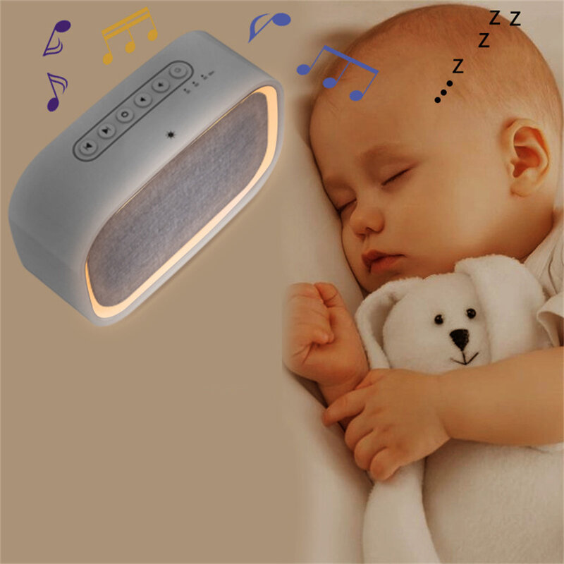 赤ちゃんと子供のためのサウンドマシン,音楽プレーヤー付きの白い色のポータブル音楽デバイス,家庭用スピーカー