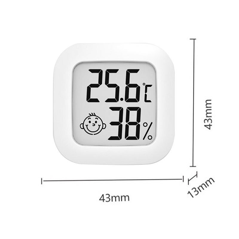 Mini thermomètre numérique LCD pour intérieur et extérieur, outil de mesure électronique de la température et de l'humidité, capteur, jauge de température pour la maison