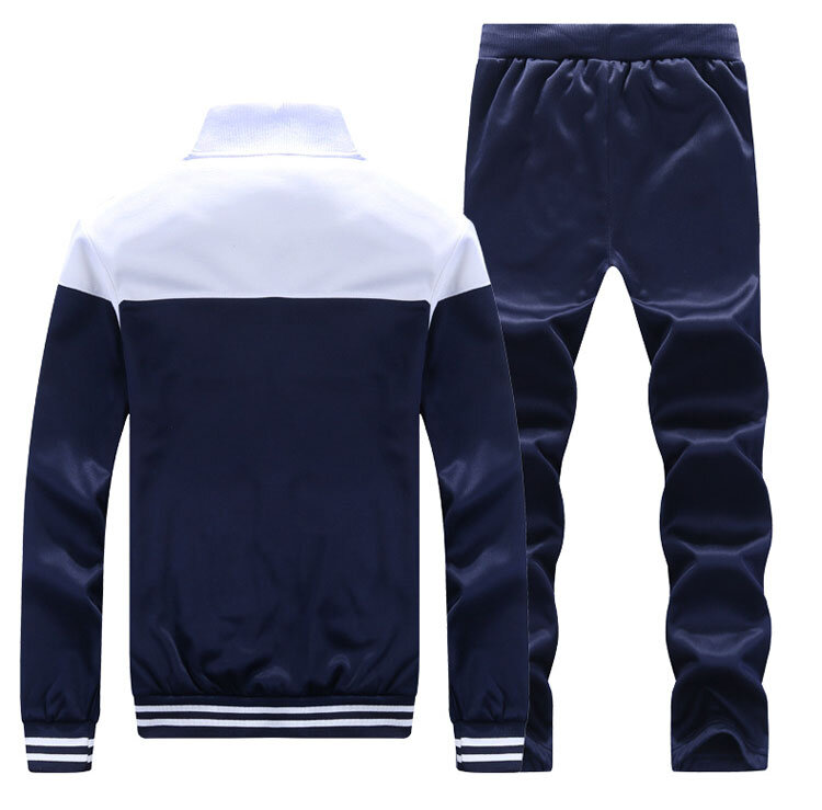 Men's Fashion Casual Sport Suit Zipper Coat+Pant Tracksuit Men Brand Clothing Men Outfit Set Clothes Jogger Suits for Men Sweat