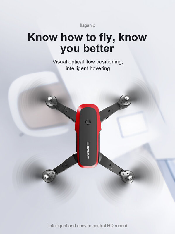 Xiaomi-cámara aérea plegable UAV HD 4K, cámara doble de flujo óptico, cuatro ejes, Control remoto