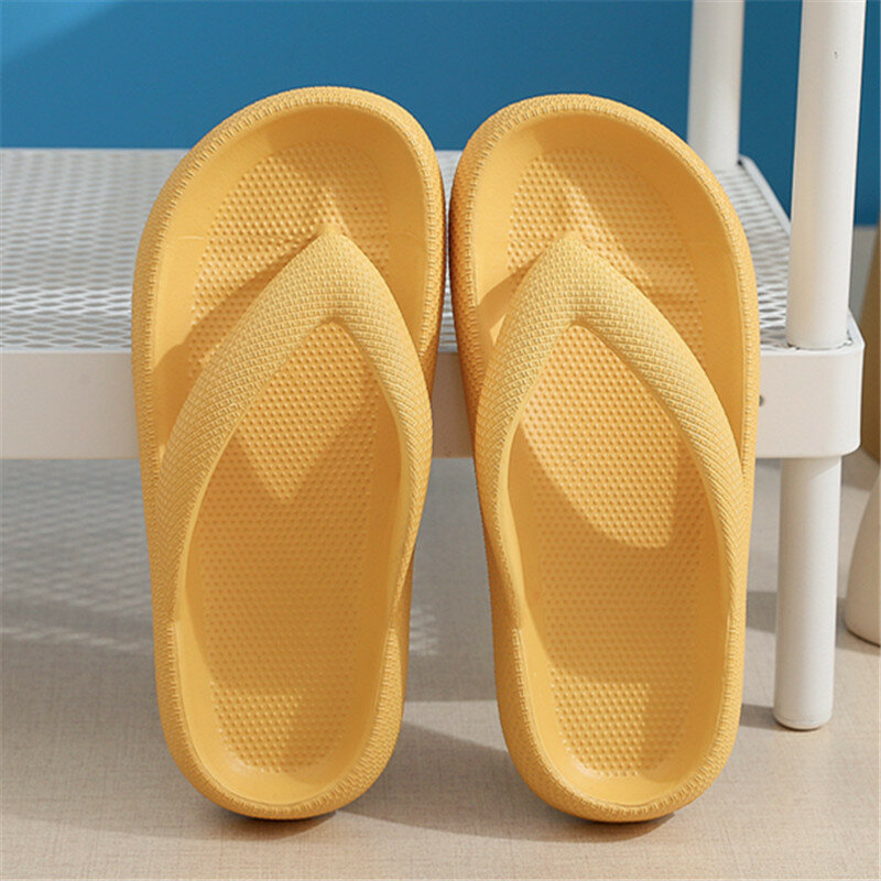 Fashion Couple Flip-flops Women's Shoes Thick Bottom Anti-slip Comfortable Flip-flops Summer Wear Outside Casual EVA Flat Shoes