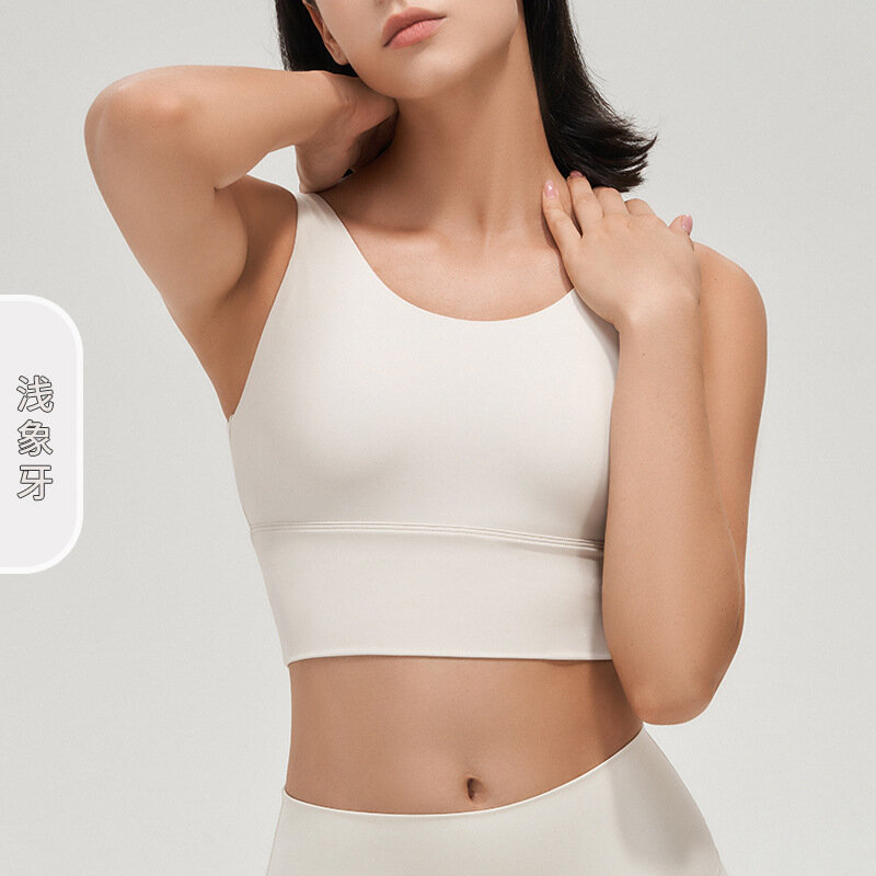 Leica Lulu Tập Yoga V Sâu Lưng Áo Ngực Tập Thể Hình Cao CỔ BỂ Tập Hợp Với Miếng Lót Ngực Thể Thao Quần Lót Nữ bộ Quần Áo Thể Thao
