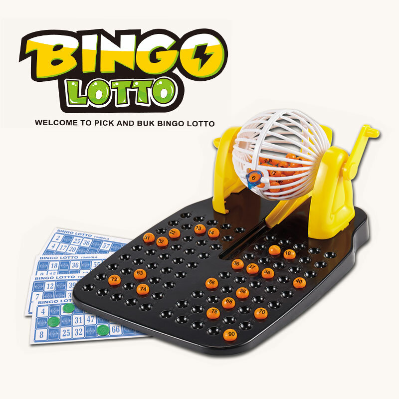 Children's Play 72 Card Bingo Game Machine Color Lotto For Kids 3+