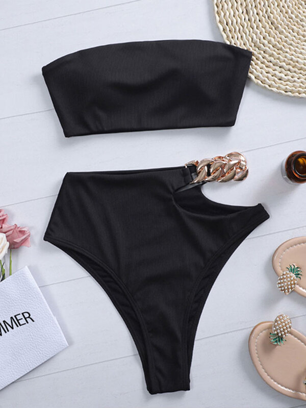 화이트 푸시업 여성 수영복, 2021 년 신제품 여름 해변 섹시한 비키니 세트, 여성용 솔리드 수영복, 반도 수영복