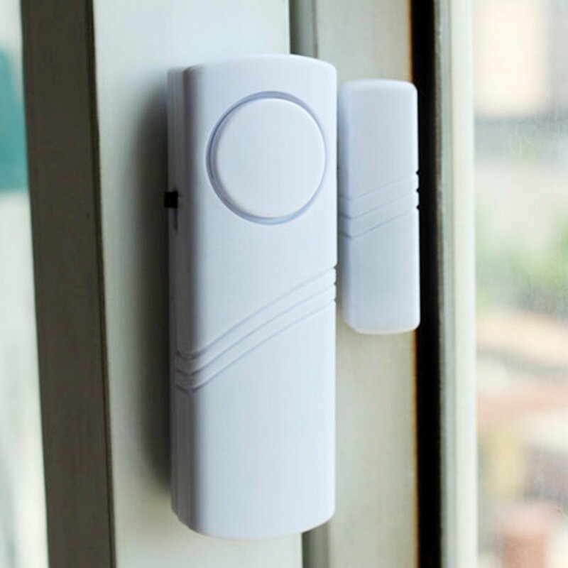 Door Window Wireless Burglar Alarm with Magnetic Sensor Home Safety Wireless Longer System Security Device 90dB White Wholesale