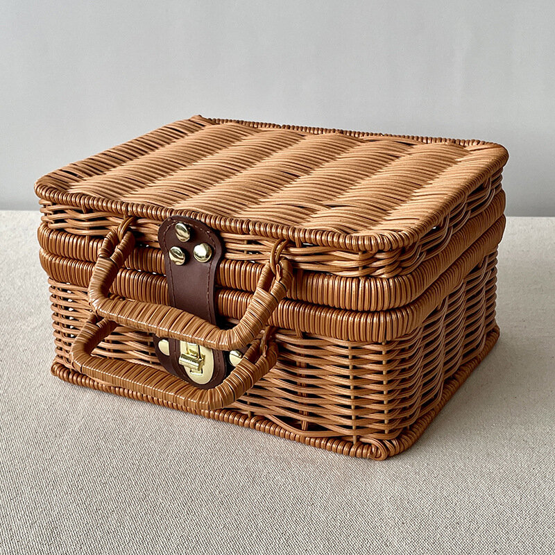 2022 New 14-inch Retro Bamboo Gift Suitcase