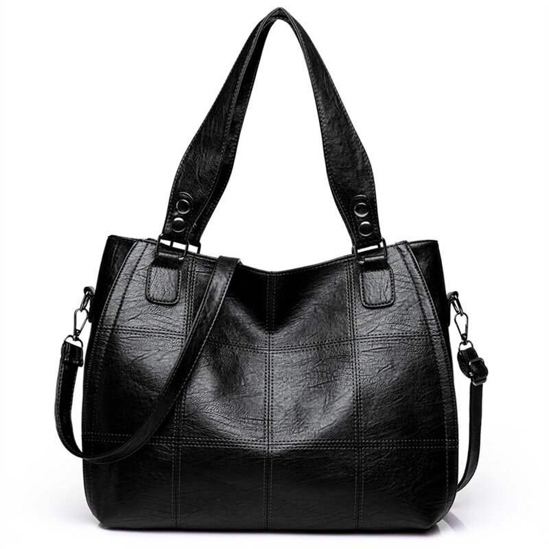 Вместительные сумочки, кошельки, роскошная сумка-мессенджер через плечо из мягкой искусственной кожи для женщин, женская сумка-тоут в стиле...