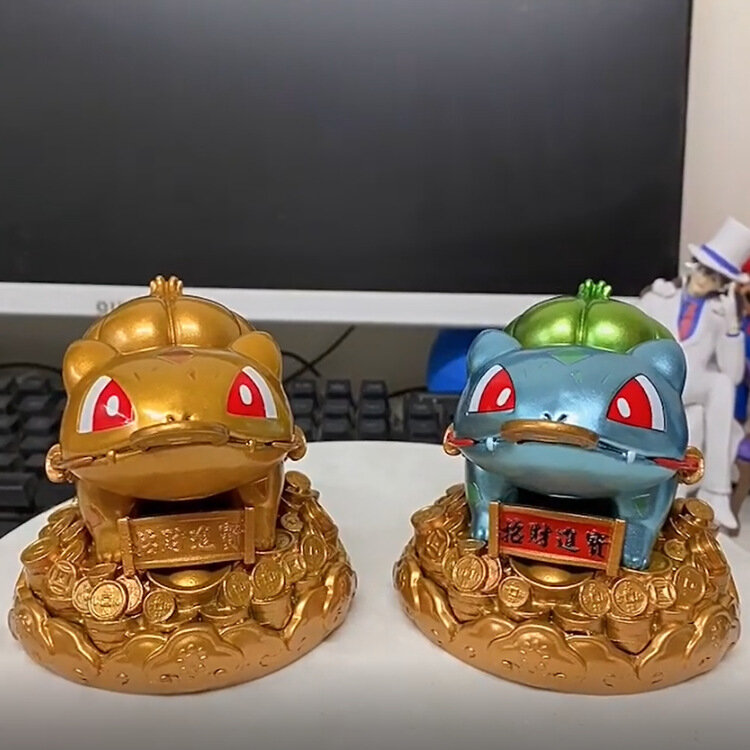 Pokemon Bulbasaur Model Store Auto Glück Glück Ornament Puppe Kinderspiel zeug Valentinstag Weihnachts geschenk japanischen Anime