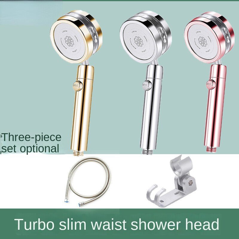 Cabezales de ducha pequeños para el hogar, set de ducha de mano, turbocompresor