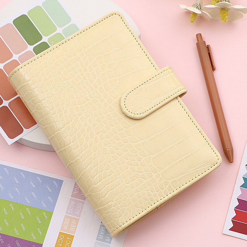 A6 Krokodil Muster DIY Binder Notebook Mit Budget Umschläge Binder Taschen Bargeld Umschlag Brieftasche Für Budgetierung
