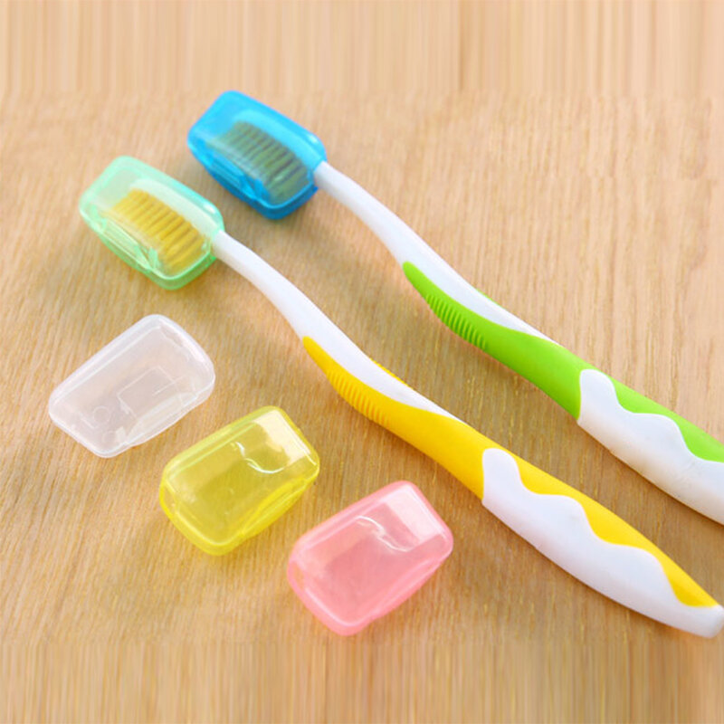 5 pçs/set portátil escova de dentes capa titular viagem caminhadas acampamento caso tampa da escova saúde germproof escovas de dentes protetor