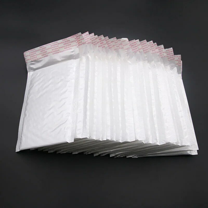 Bolsa de burbujas de polietileno para área de construcción, sobre con embalaje de bolsa suave, color blanco, 11x15cm + 4cm, 50 unidades