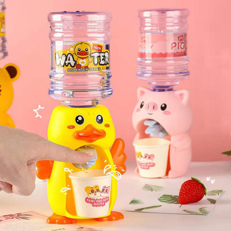 Mini dispensador de água brinquedo do bebê para crianças presente bonito suco de água leite potável fonte para crianças dispositivo simulação brinquedos cozinha