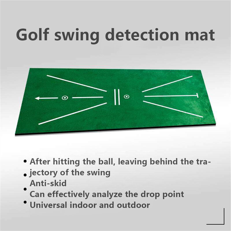 Golf Training Mat Portable Swing Detection Batting Hitting Impact Practice Marks Pad Exercise Office Indoor Outdoor