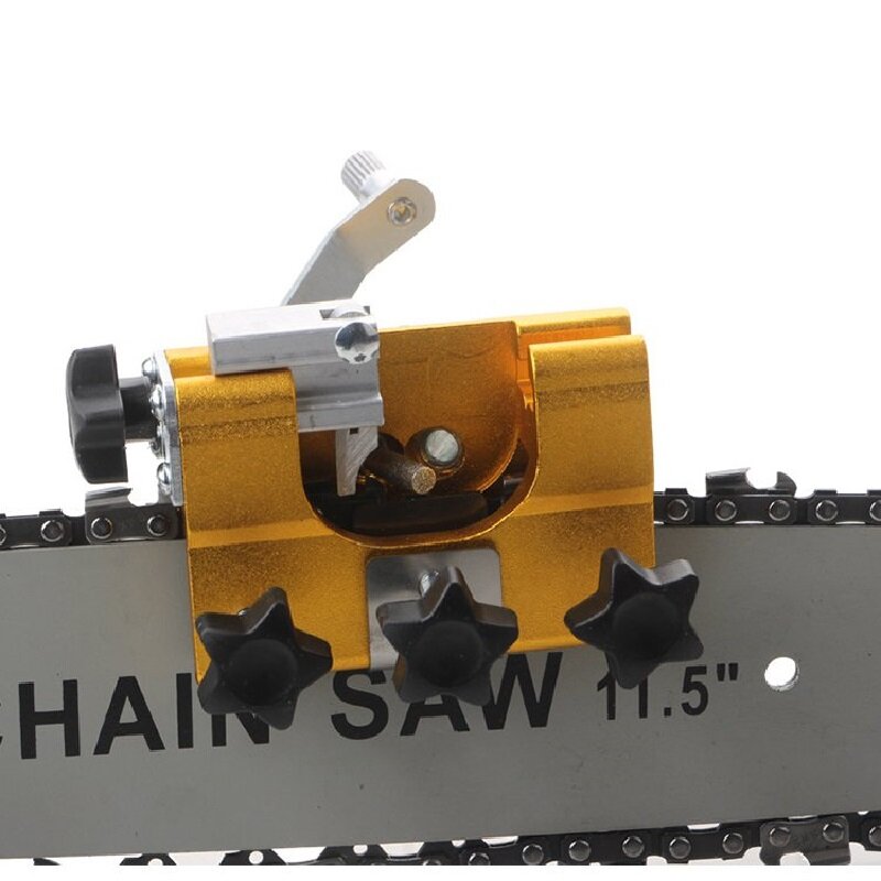 Apontador de motosserra portátil mão manivela apontador corrente máquina chainsaw chainsaw afiar jig máquinas corrente de energia ferramentas moagem