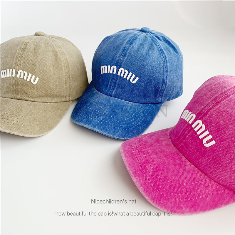 Parent child cap for adults and children Men and Woman Baseball Caps Adjustable Casual Cotton Sun Hats Solid Color Visor Hats
