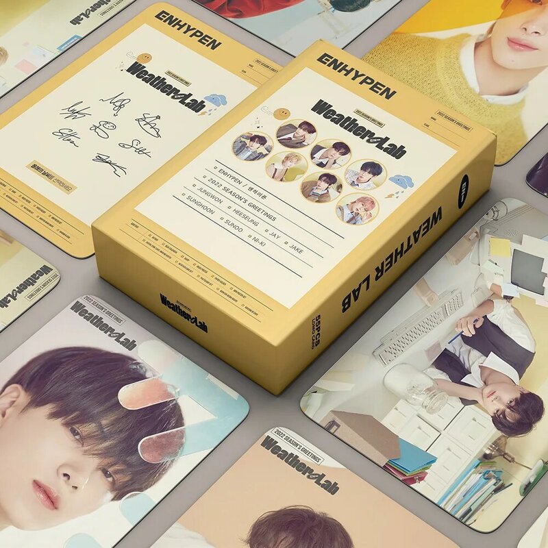 55 pçs/set kpop enhypen cartão lomo cartões novo ablum dimensão: dilema cartões hd foto impressão cartão cartaz para kpop fãs presente