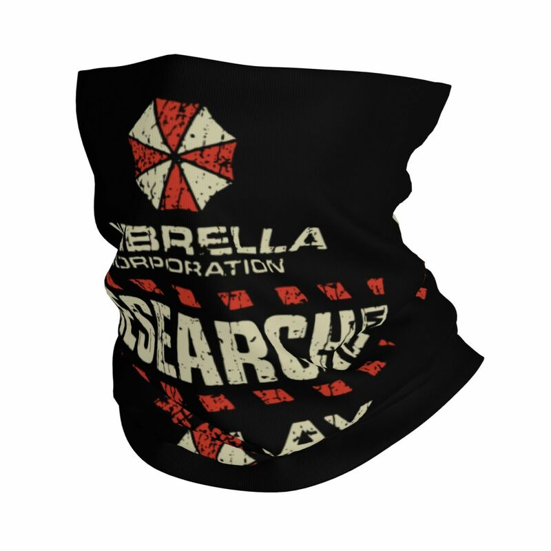 Umbrella Corp-bufanda envolvente estampada para hombres y mujeres, Bandana para el cuello, Bandana para personal de investigación de laboratorio, multiusos, a prueba de viento