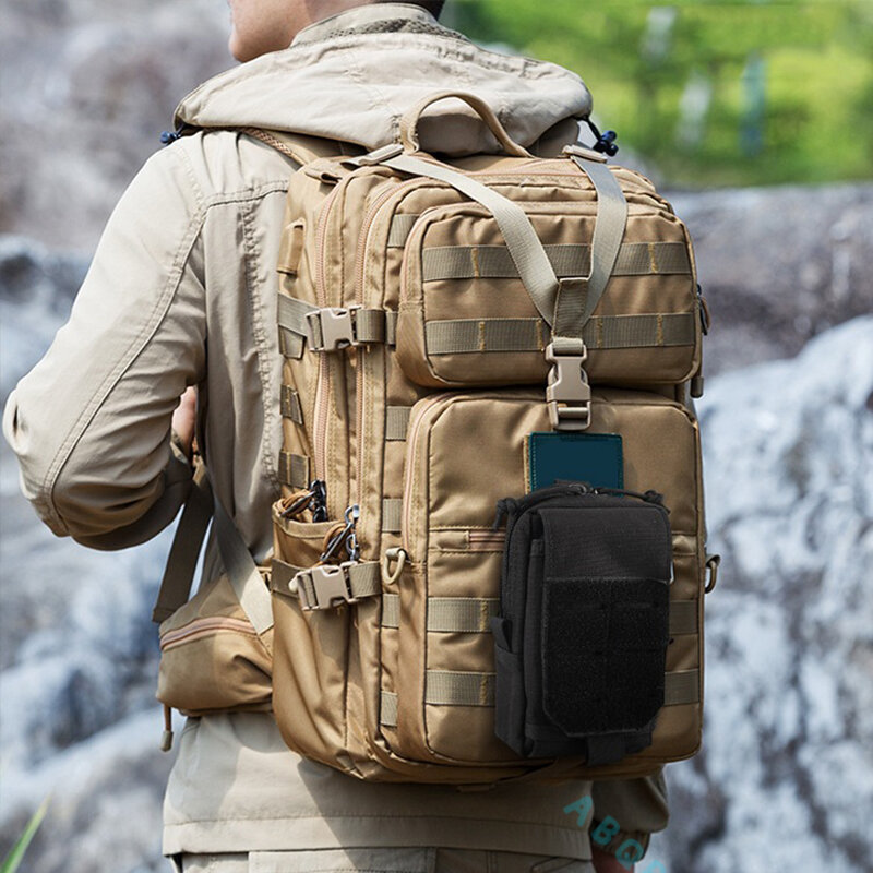 Tactical Molle Waist Bag Multifunction Nylon Belt Pack Men EDC Tools Bag Small Bag Mobile Phone Case Utility Hunting Bag