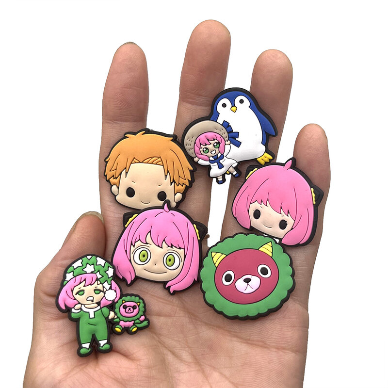 1pcs Japanese Anime Cartoon Shoe Charms Buckle Decoration DIY JIBZ Croc Accessories For Garden Shoes Sandals Kids Party Gift