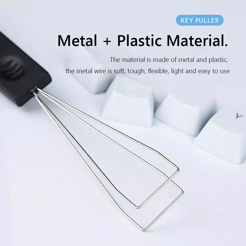 1PC Universal Keyboard Key Keycap Puller Remover Unloading Steel Wire Keyboard Key Cap Puller Shaft Remover Cleaner