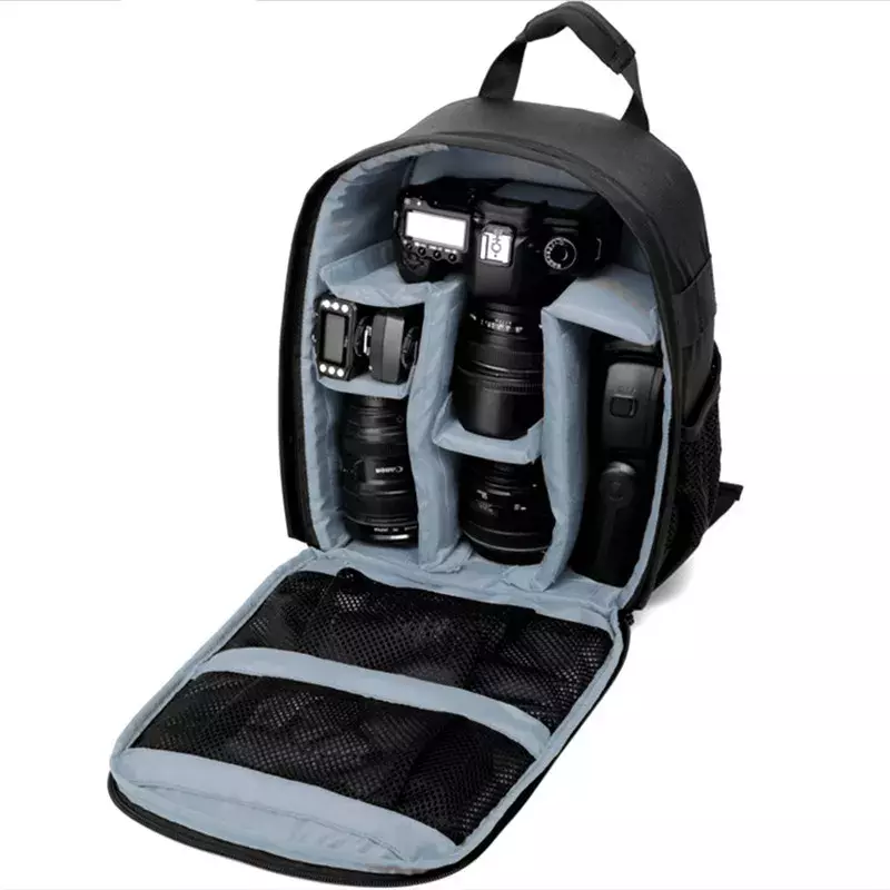 Zaino per fotocamera multifunzionale Video Digital DSLR Bag custodia per fotocamera da esterno impermeabile per Nikon/per Canon/DSLR