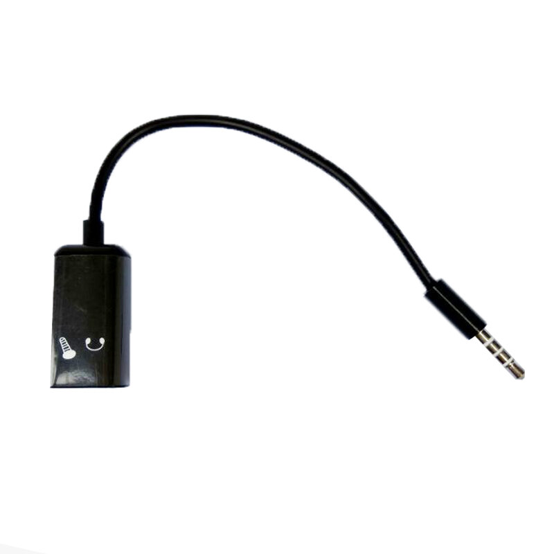 10-100 sztuk czarny 3.5mm Jack męski na kobiece słuchawki słuchawki Stereo rozdzielacz Audio do mikrofonem kabel Adapter