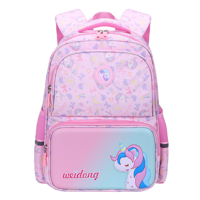 New Cartoon Unicorn Astronaut Schoolbags for Girls Boys Fashion Noble British Style Cute Sweet Backpacks High-capacity  Mochilas