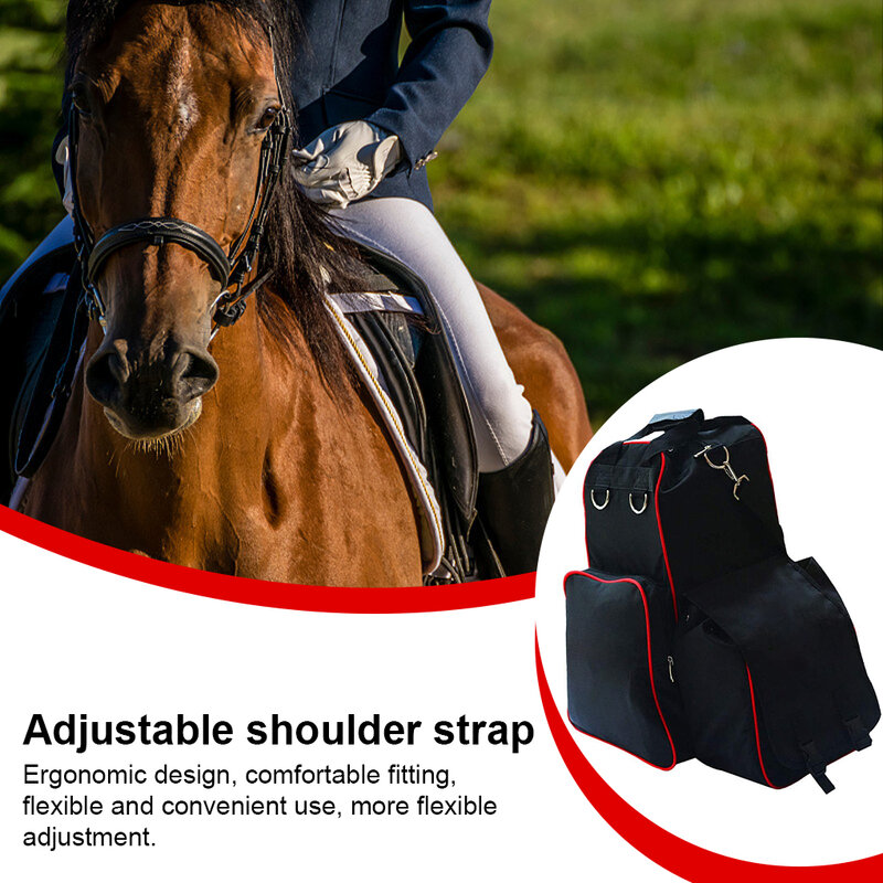 Plecak jeździecki elastyczne buty do jazdy konnej ergonomiczna konstrukcja profesjonalna torba wbudowana osłona przeciwdeszczowa o dużej pojemności