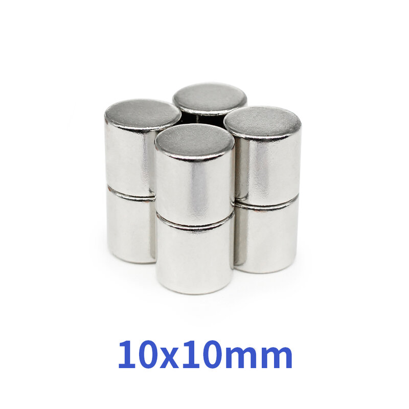 5~PCS 10x10mm Disc Rare Earth Magnets 10x10mm N35 Round Neodymium Magnet Strong 10mm x 10mm Permanent Magnet 10*10mm